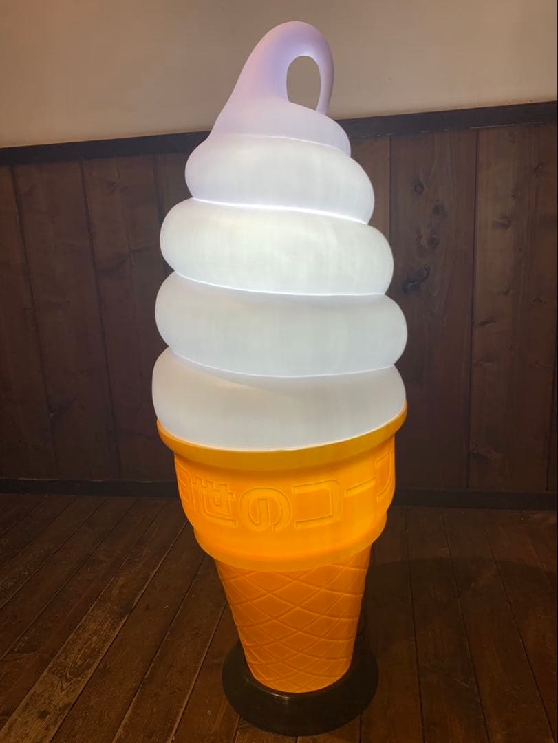 【ほぼ未使用】ニッセイ NISSEIソフトクリームディスプレイ 照明 ランプ