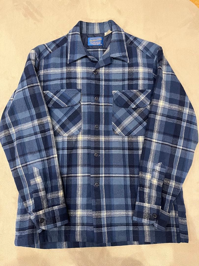 Pendleton ネルシャツ　青系