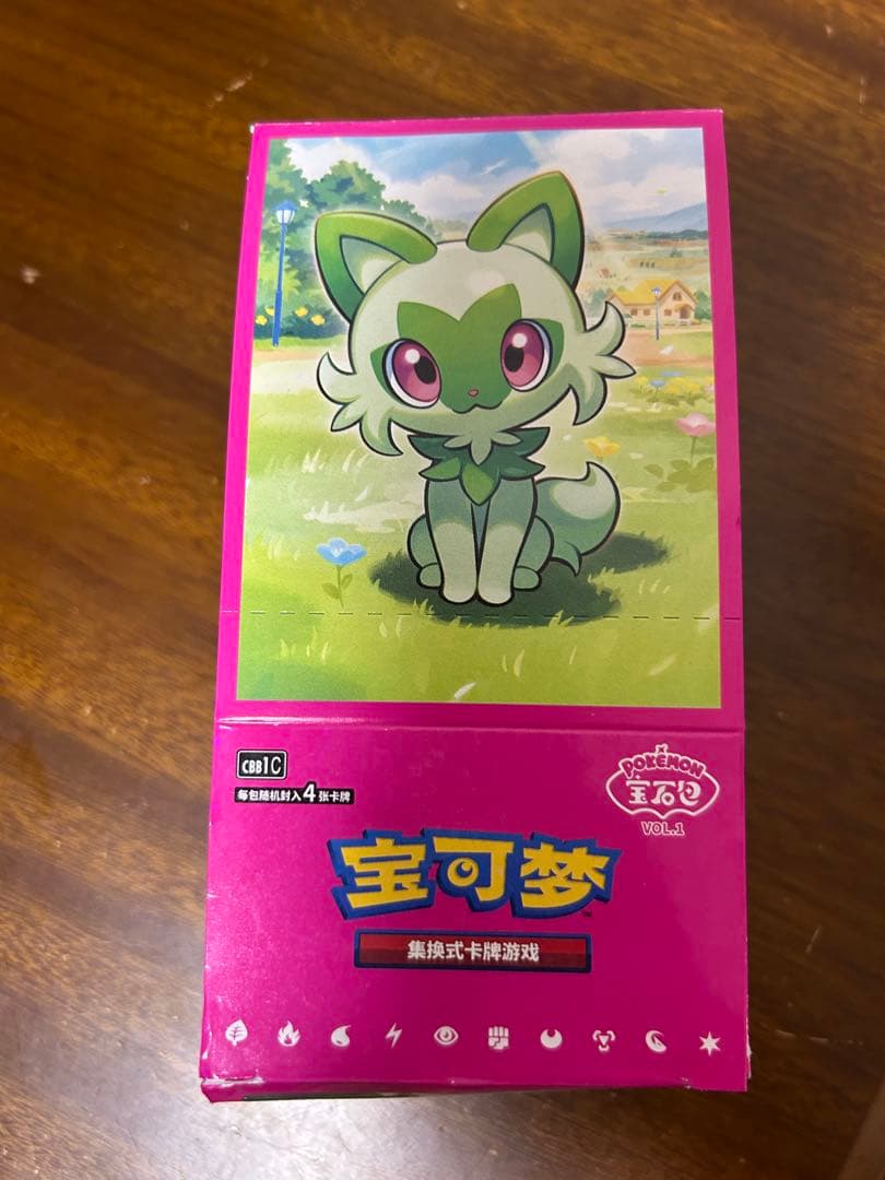 ジェムパック 中国語 リコ ニャオハ AR ポケモンカード - メルカリ