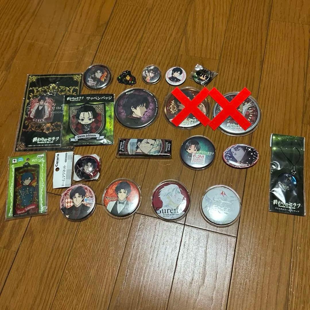 終わりのセラフ　一瀬グレン　グッズ　セット　缶バッジ