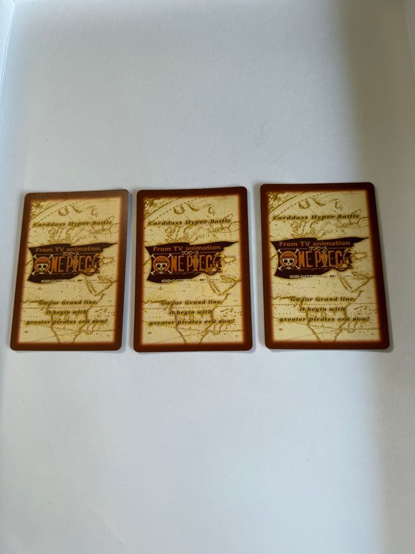 激レアセット ワンピース ハイパーバトル C-E1 ルフィ海賊団 三人の大