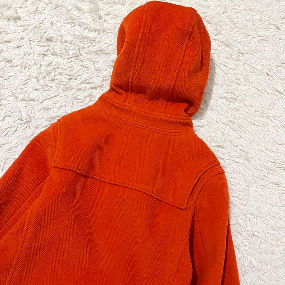 ✨極美品✨オーシバル ダッフルコート ヘリンボーン ロング丈 オレンジ