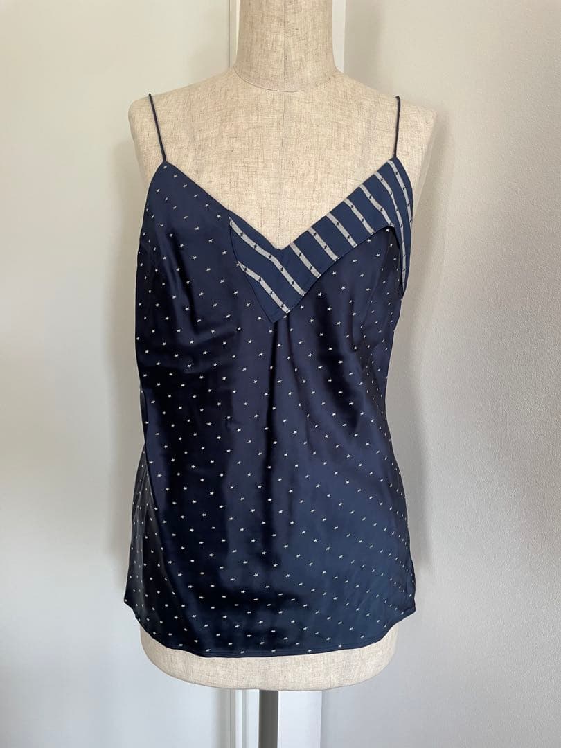 MARTIN MARGIELA期 白タグ /ネイビー ドット柄 キャミソール