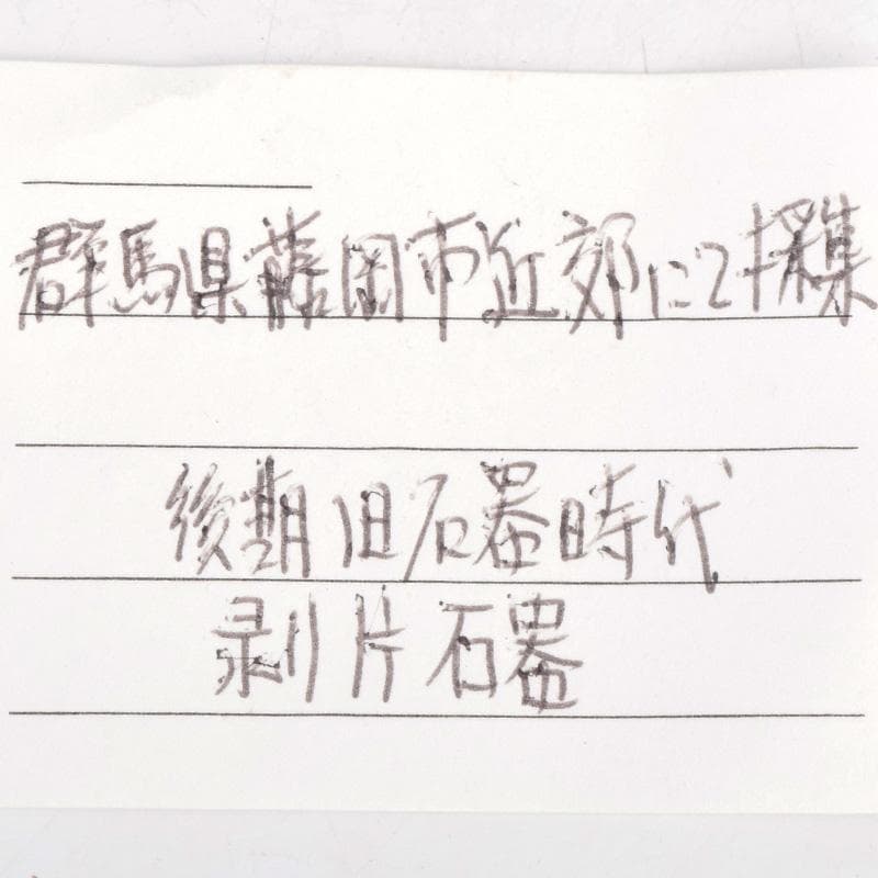 群馬県藤岡市近郊出土 後期旧石器時代 剥片石器 18点まとめて C R9313