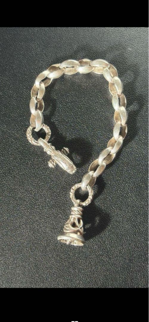 LONEONESシルク リンク ブレスレット　ウィズ クレーン ベルタイプ