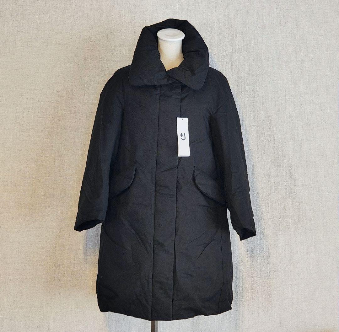 ユニクロ UNIQLO +j プラスジェイ ハイブリッドダウンコート 黒 新品