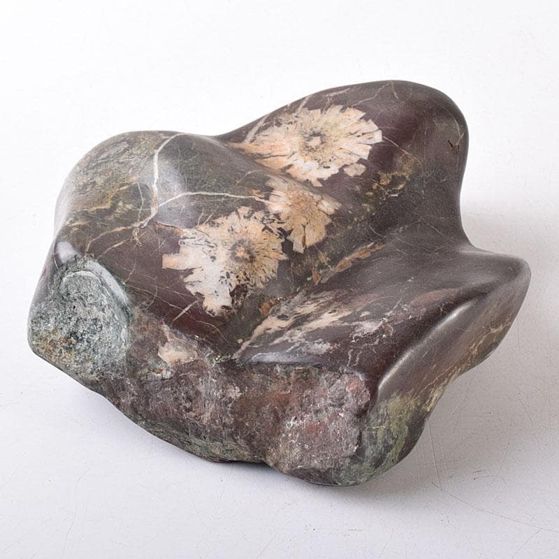 天然石　鑑賞石　菊花石　置物　重さ約1370g　V　R8681 菊花石 No.234 【鑑賞用鉱石】高さ:約28cm 幅:約15cm 重さ:約3.5kg