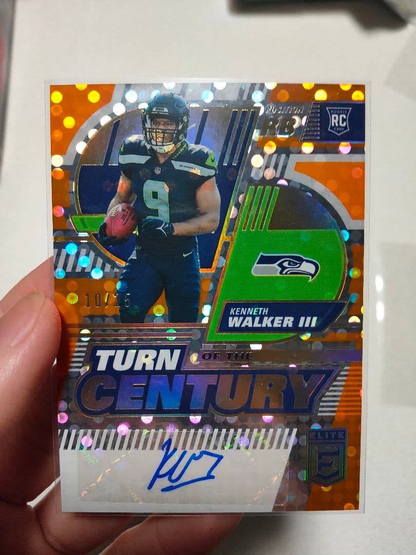 Kenneth Walker Ⅲ NFL　panini カード サイン 2024 Panini Mosaic Football Kenneth Walker III Notoriety Insert