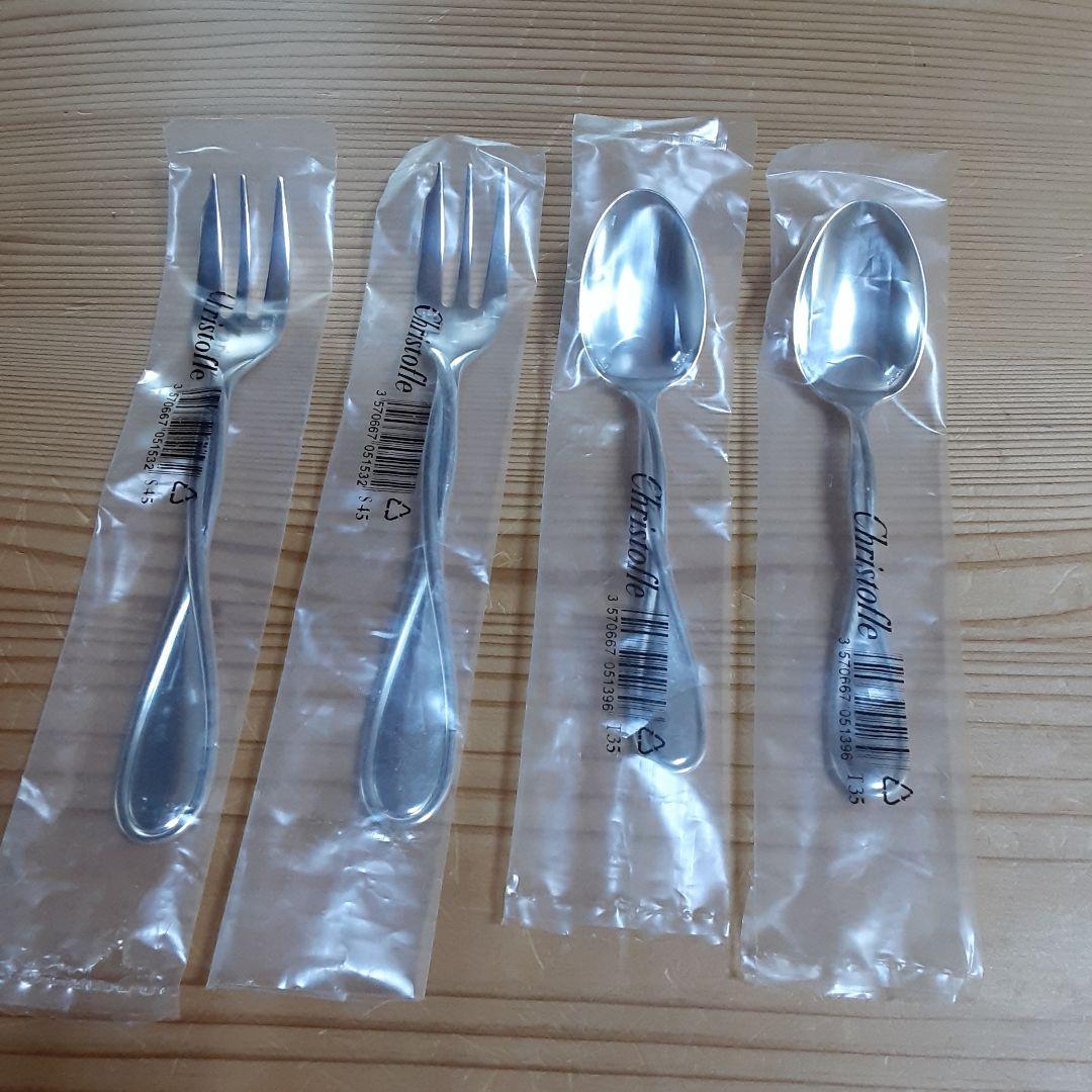 クリストフル　ギャレア 4本　フォーク&スプーン