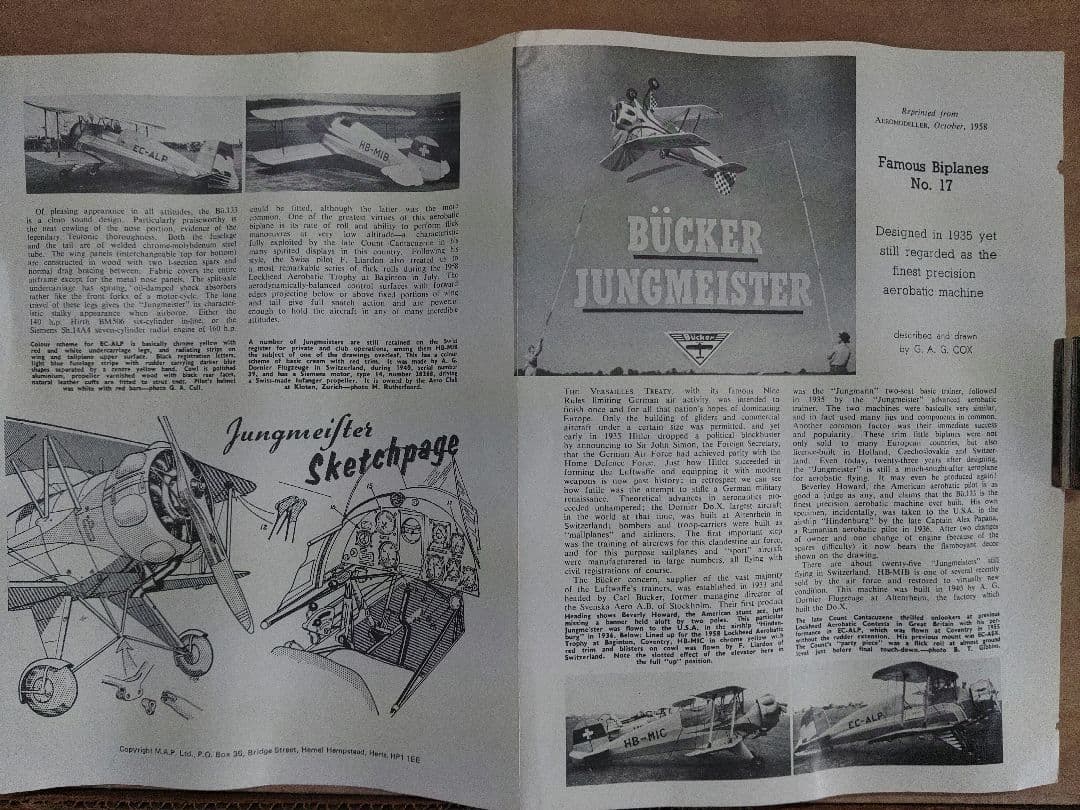 Bücker Jungmeister 1/4スケール　バルサキット