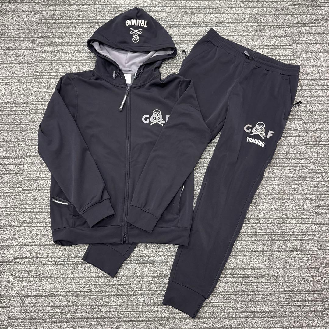 マークアンドロナ　ジャージ　上下セット　黒