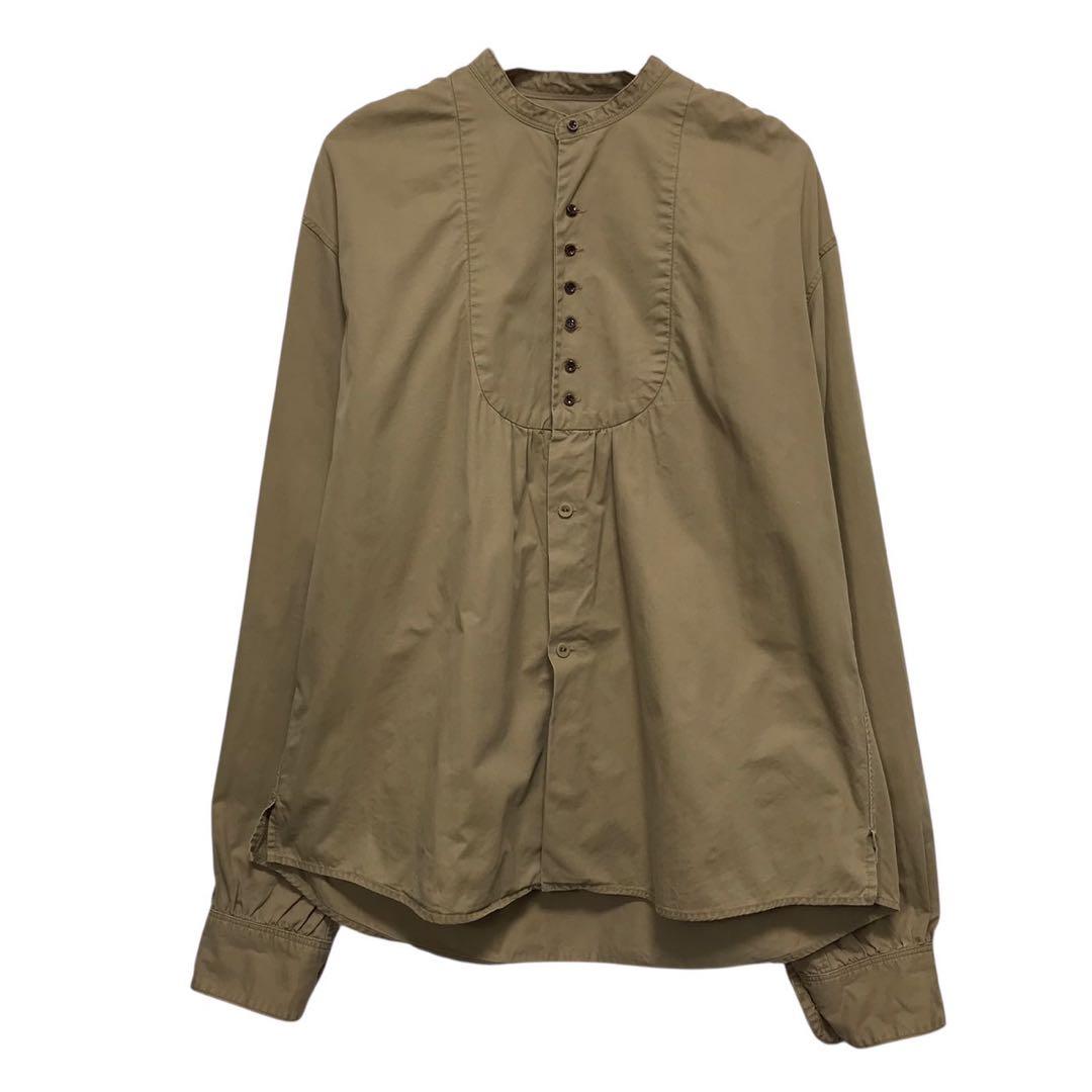 KAPITAL キャピタル　長袖スタンドカラーシャツ　日本製　ベージュ　3