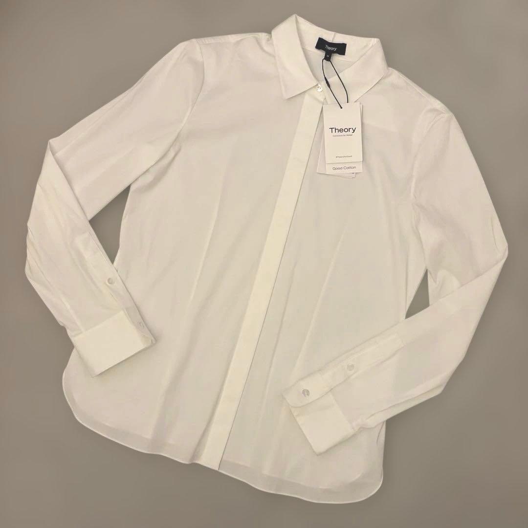 Theory 定価￥26,400- 襟付き長袖シャツ ホワイト Mサイズ 新品