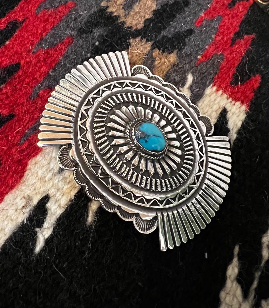 サンシャインリーブス インディアンジュエリー バックル ターコイズ