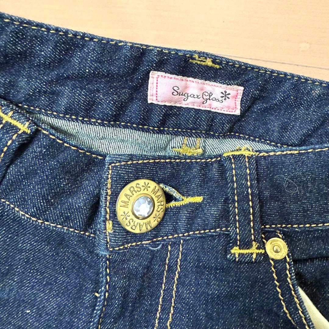 MARS sugar gloss ガーターデニム Y2K ラメ ジーンズ パンツ - メルカリ