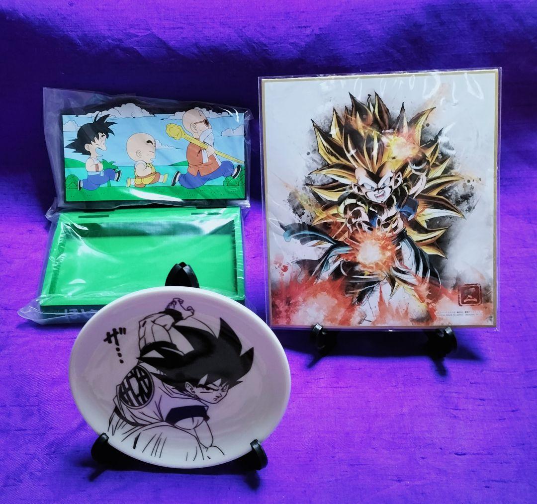 偉人！鳥山明✨ドラゴンボール Z✨アート色紙＆小皿＆ラバートレーお
