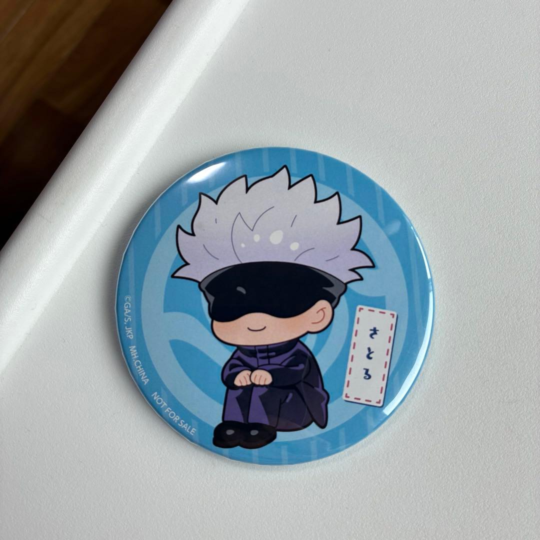 呪術廻戦☆るかっぷ☆購入特典☆缶バッジ☆五条悟 - メルカリ