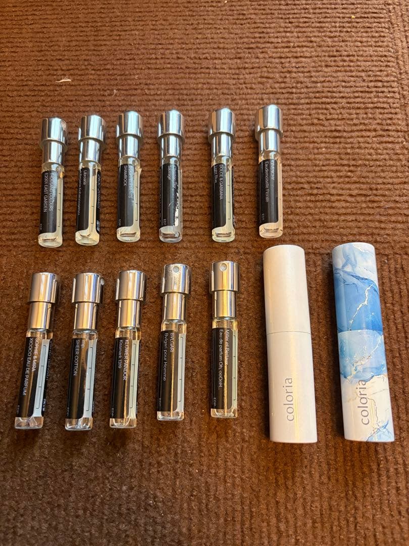 coloria ユニセックス香水 12本セット　ケース2本付き