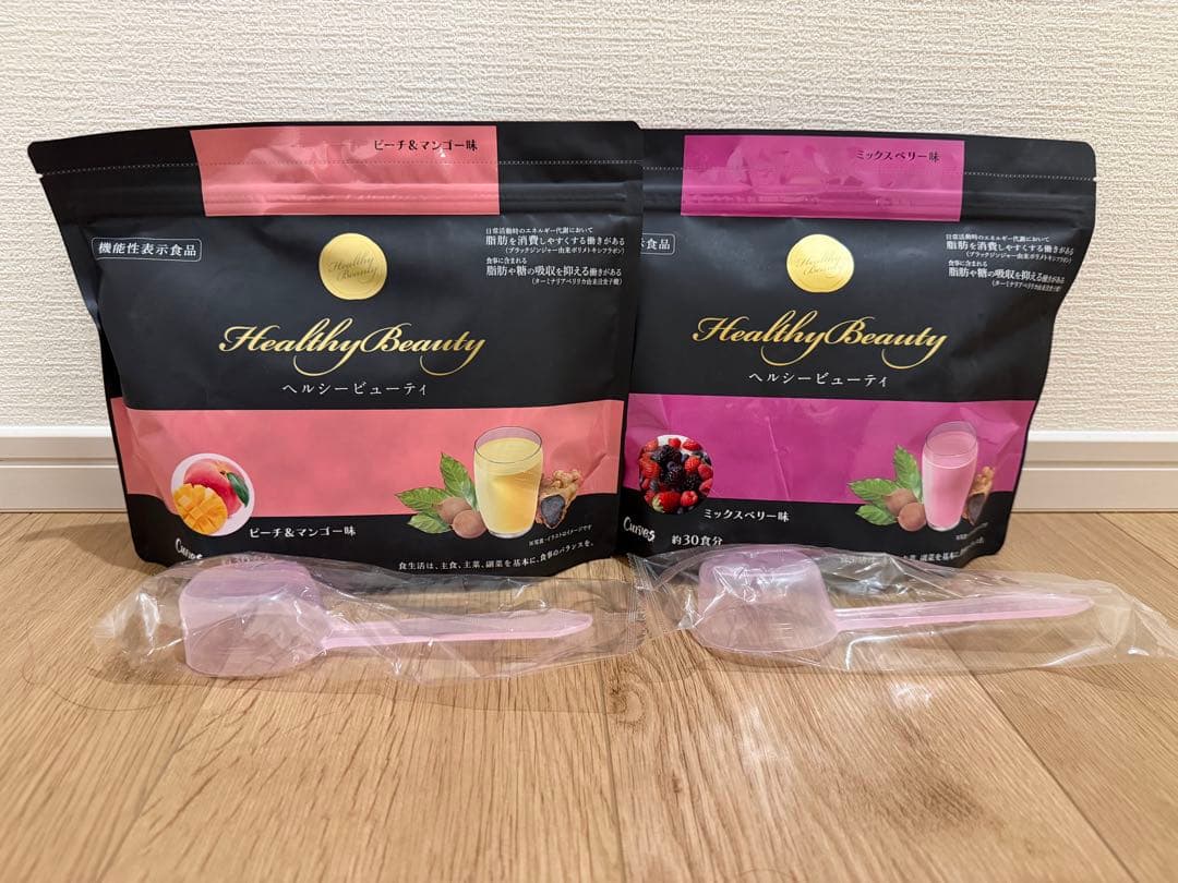 スプーン付き カーブス ヘルシービューティ ピーチマンゴー、ミックス