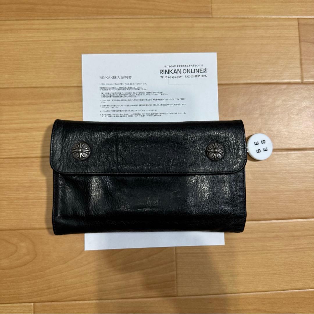 CHROME HEARTSクロムハーツウェーブクロスボタン WAVE ウォレット