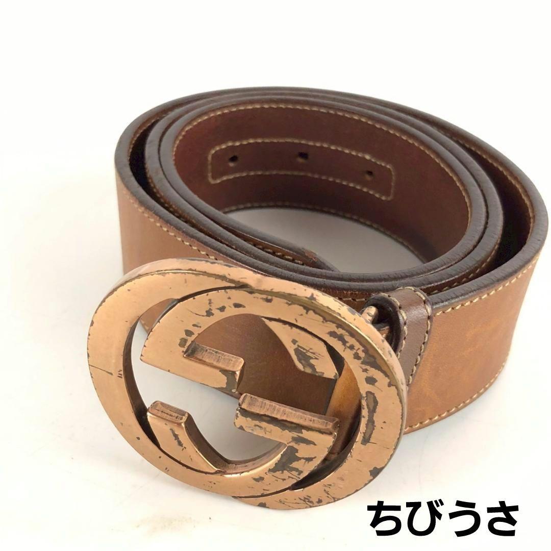 GUCCI グッチ ベルト ブラウン 114876 レディース ブランド - メルカリ
