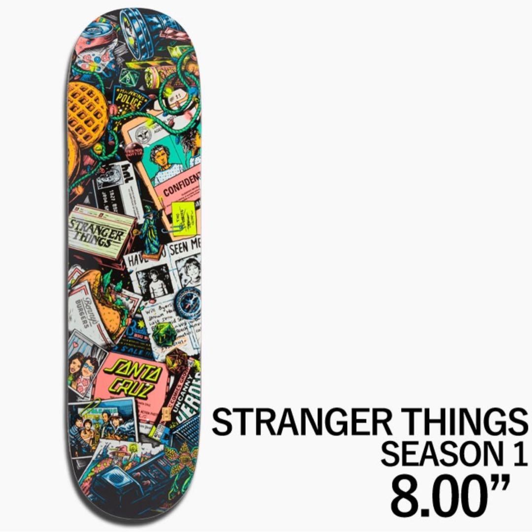 Santa Cruz ストレンジャーシングススケートボード デッキ 8インチ