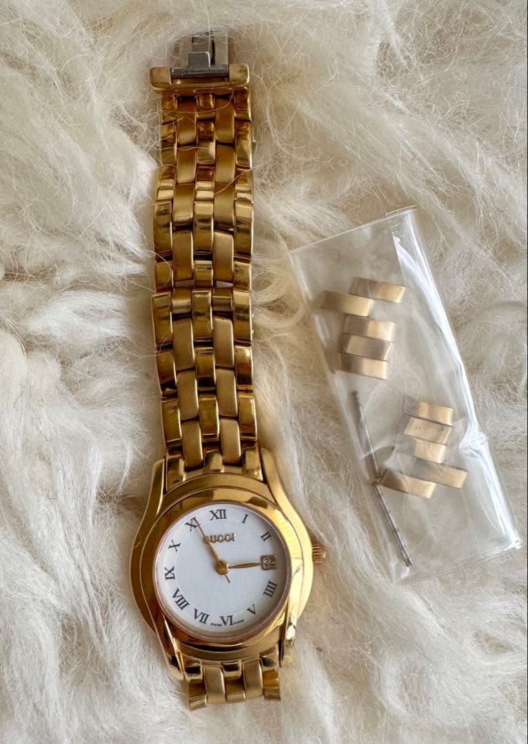 GUCCI ゴールド 腕時計 GUCCI グッチ レディース 腕時計 シェリーライン クオーツ リザード