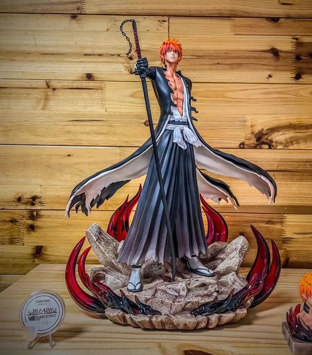 BLEACH  黒衣少年図 黒崎一護 ガレージキット ガレキ スタチュー①⑤