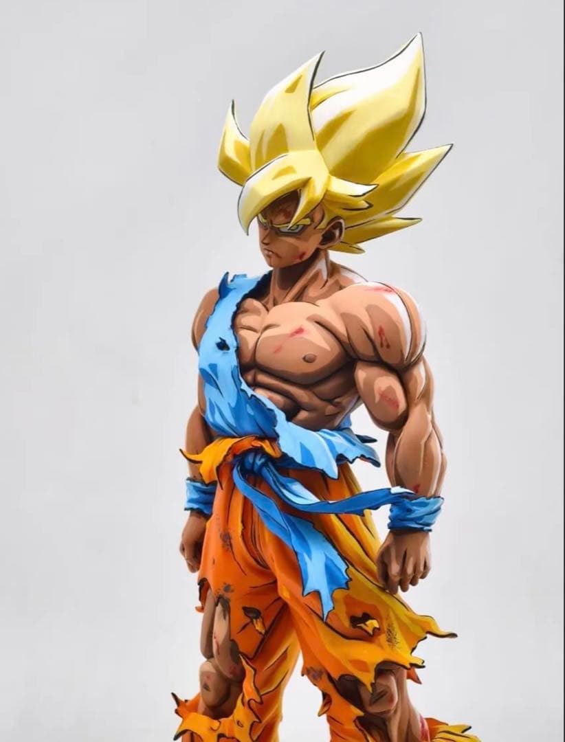 や*彡様 ドラゴンボールフィギュア 伝説の超サイヤ人 孫悟空 リペイント漫画色