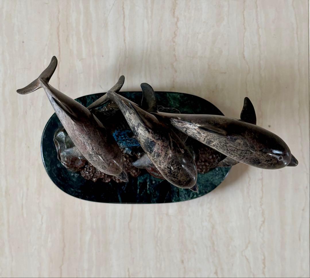 Phil Vanderlei作ブロンズ彫刻☆DOLPHIN IN CORAL】 - メルカリ