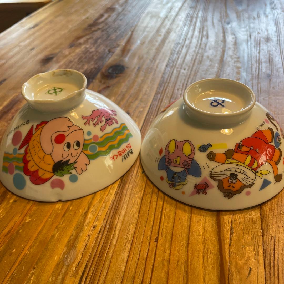 子ども用お茶碗 昭和レトロ ニコニコぷん およげ!たいやきくん - メルカリ