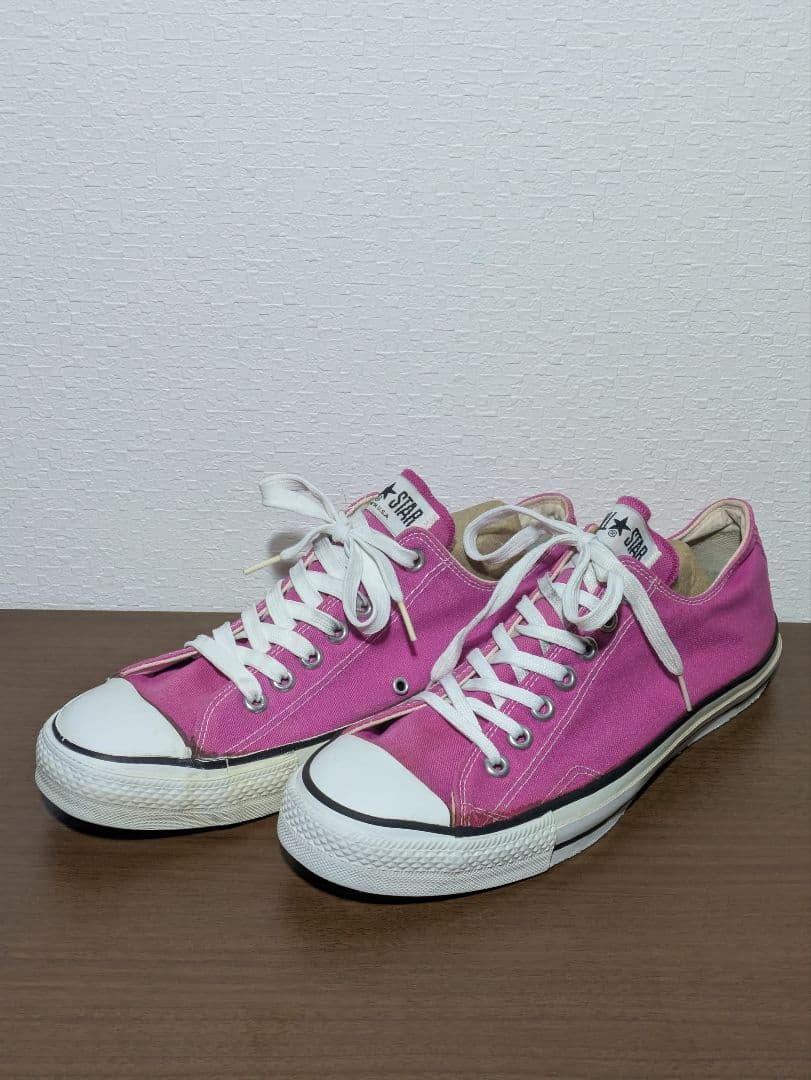 コンバース オールスター 80s アメリカ製 ラズベリー　【訳アリ】 80's Converse コンバース オールスター ALLSTAR/US9 | ビンテージ感