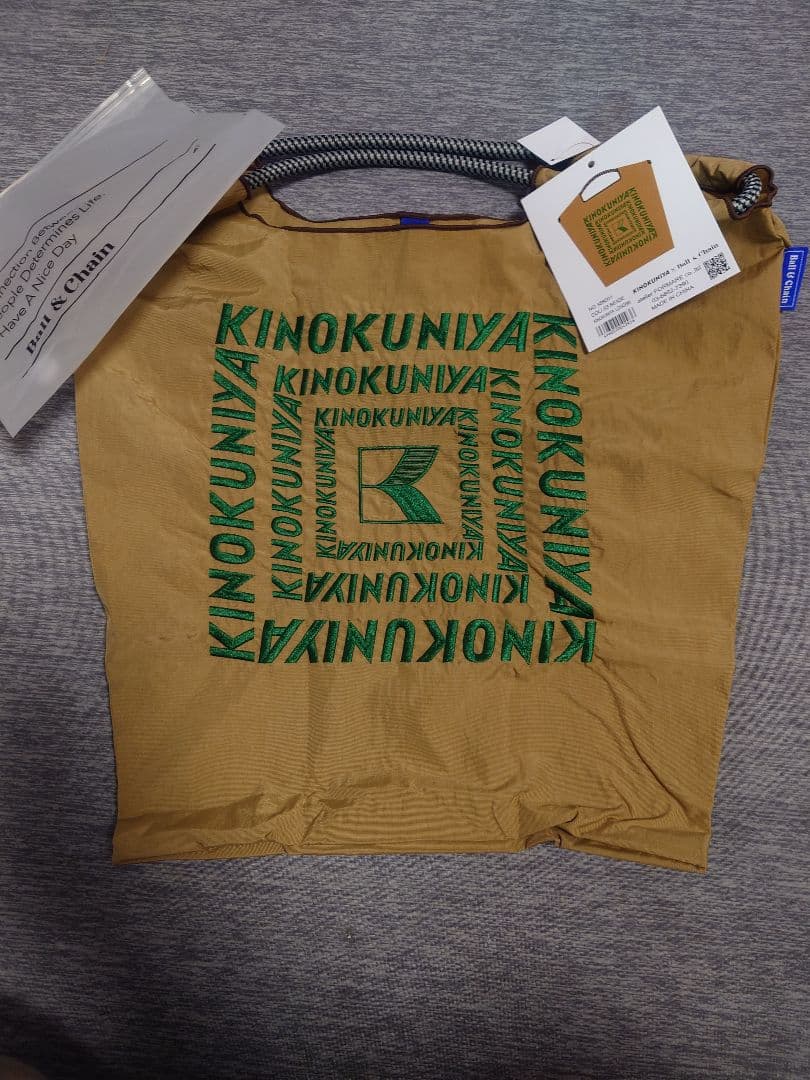 【正規品】ボールアンドチェーン　KINOKUNIYA エコバッグ 紀伊国屋