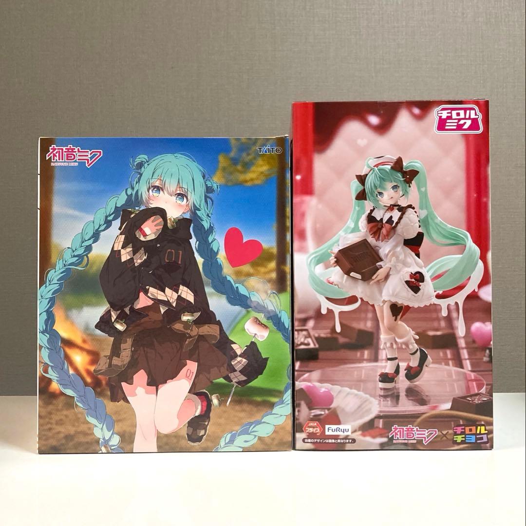 初音ミク Outdoor チロルチョコ フィギュア2体セット - メルカリ