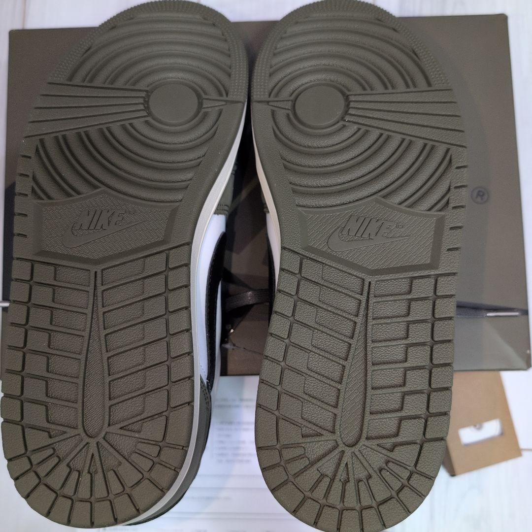 NIKE Air Jordan 1 Low ホワイト/オリーブ　27.5cm