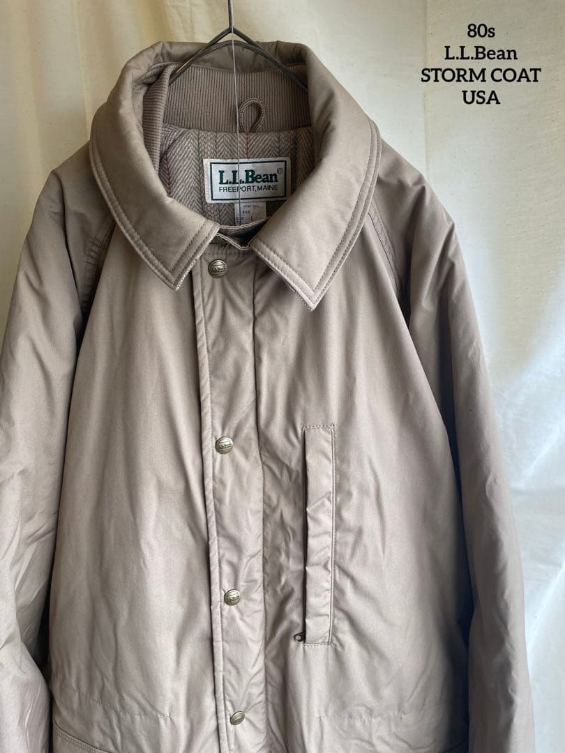 【 L.L.Bean 】 美品 80s 名作 ストームコート チンスト USA製