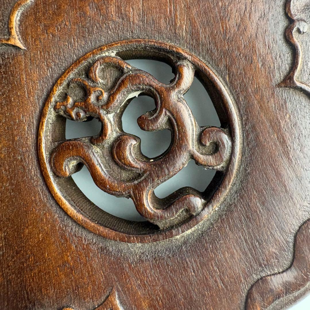 中国 ミニ 木製 花台 香炉台 置物 台座 - メルカリ