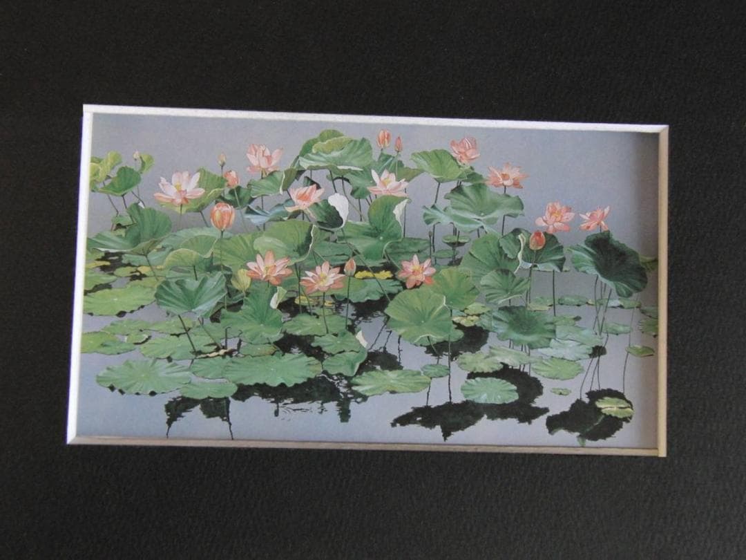 浜田泰介、【盛夏】、希少な額装用画集より、状態良好、新品額装付