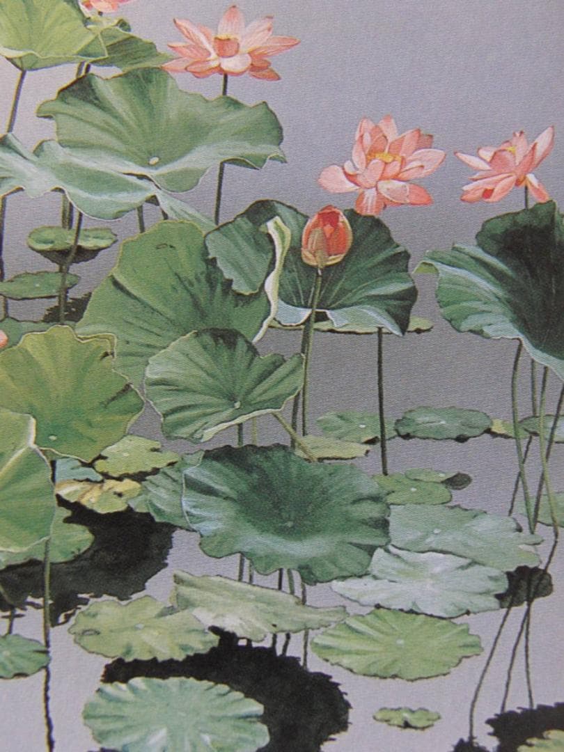 浜田泰介、【盛夏】、希少な額装用画集より、状態良好、新品額装付