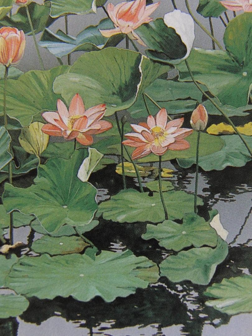 浜田泰介、【盛夏】、希少な額装用画集より、状態良好、新品額装付