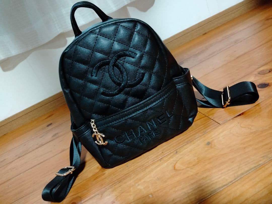 未使用 シャネル ノベルティ ブラック リュック - メルカリ