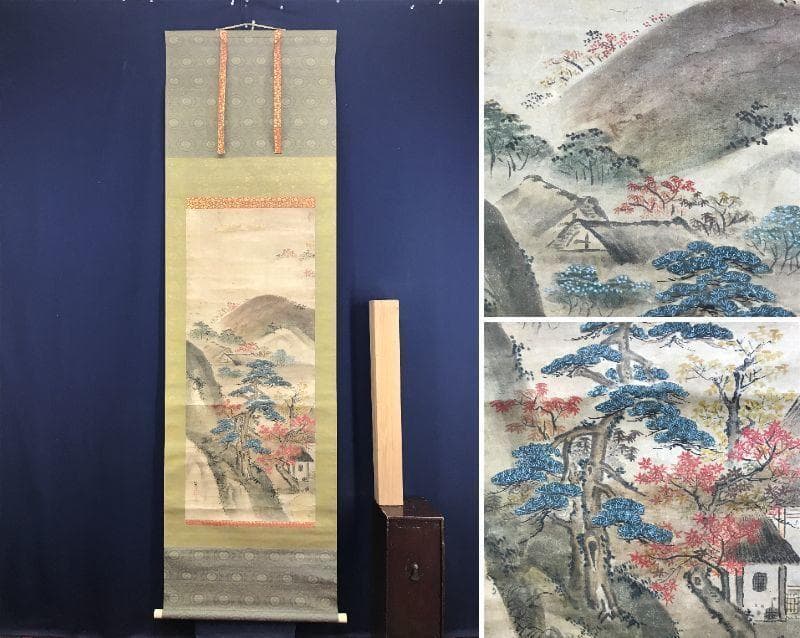 模写/狩野探幽/古画紅葉山水図/山水図/江戸時代/掛軸/名家伝来/AD-990 四季山水図屏風 | 狩野常信 | 収蔵品詳細 | 作品を知る | 東京富士