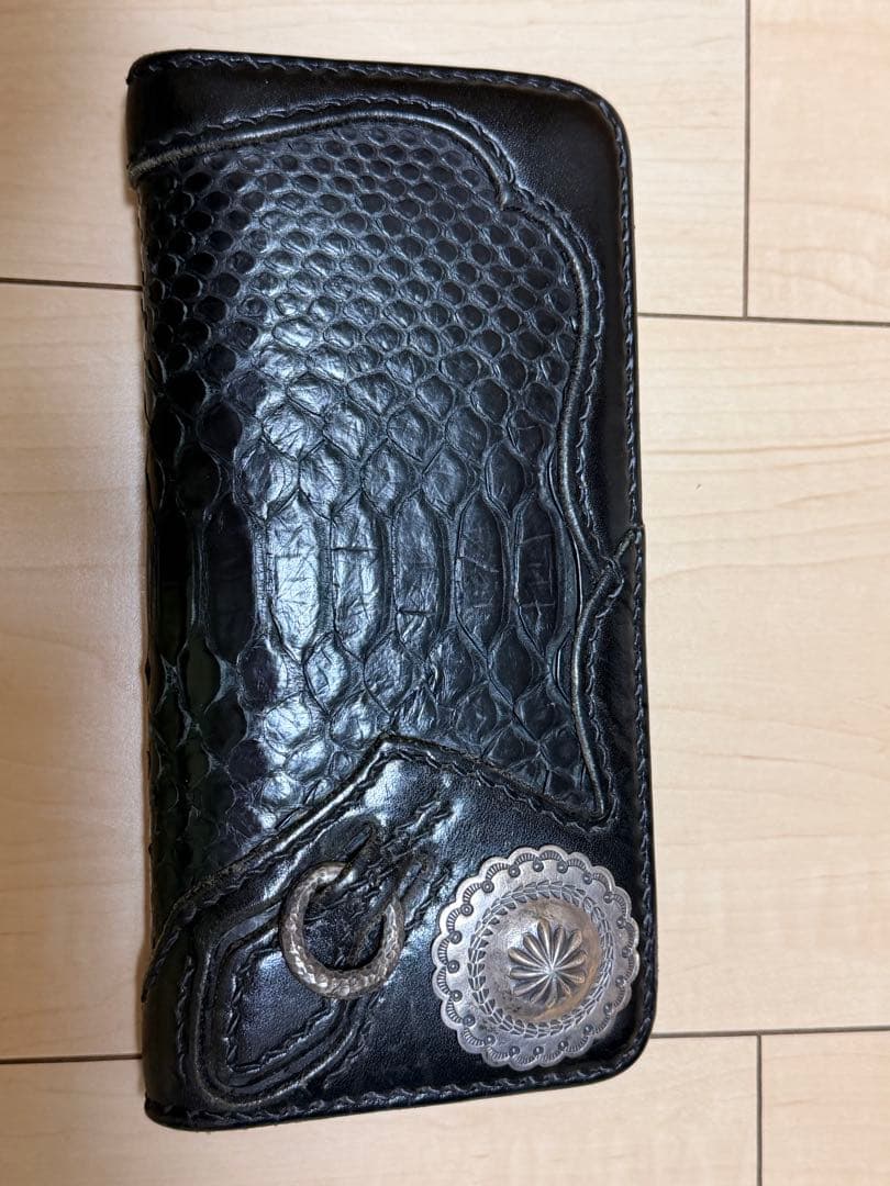 フラットヘッド パイソン 長財布 THE FLAT HEAD 蛇革