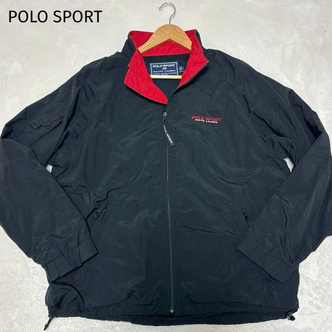 良品✨ ポロスポーツラルフローレン　ナイロンジャケット　90s　ブラック　L