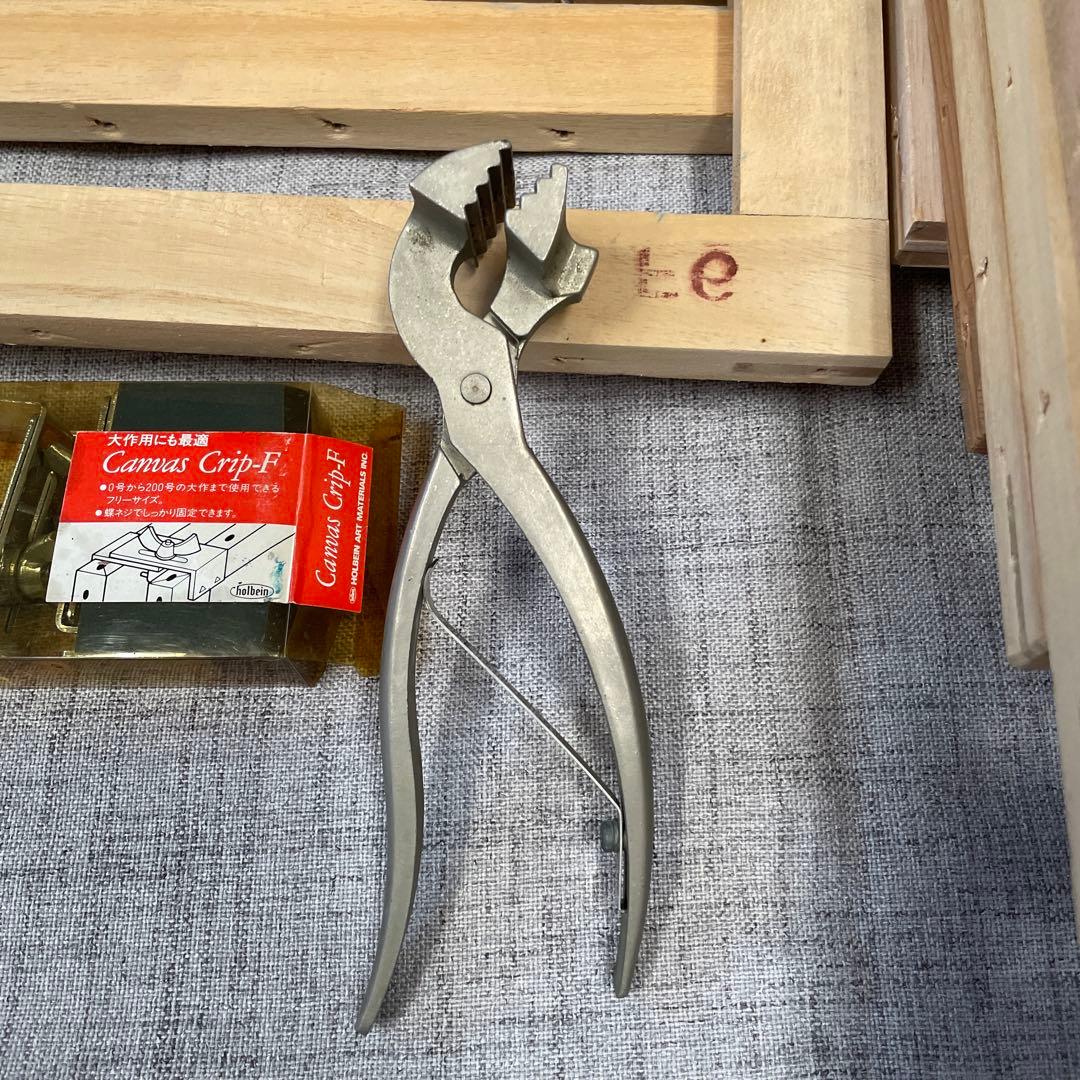 キャンバス木枠F6 F8 F10 プライヤー クリップ 13点セット