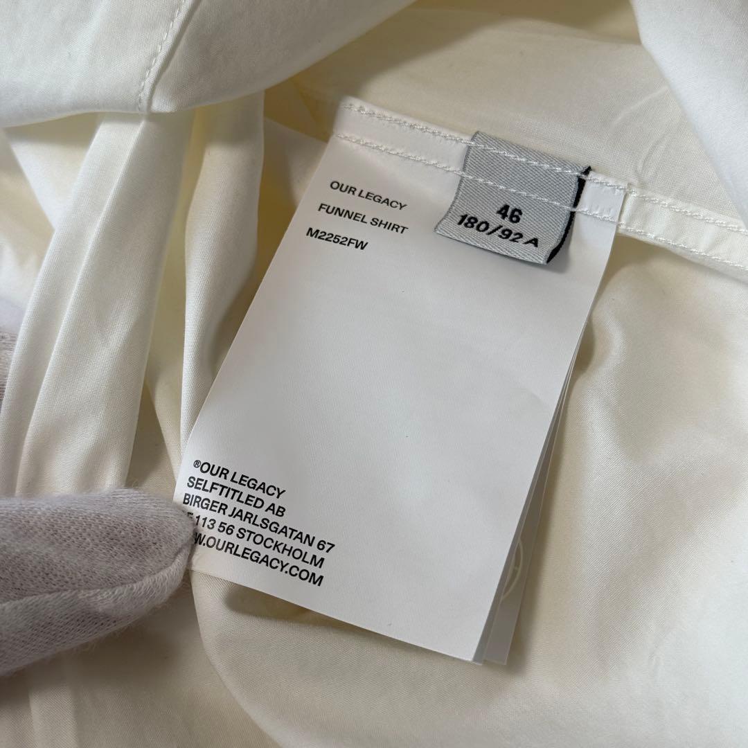 定価6.6万/モーガン着用】OURLEGACY FUNNEL SHIRT 46 - メルカリ