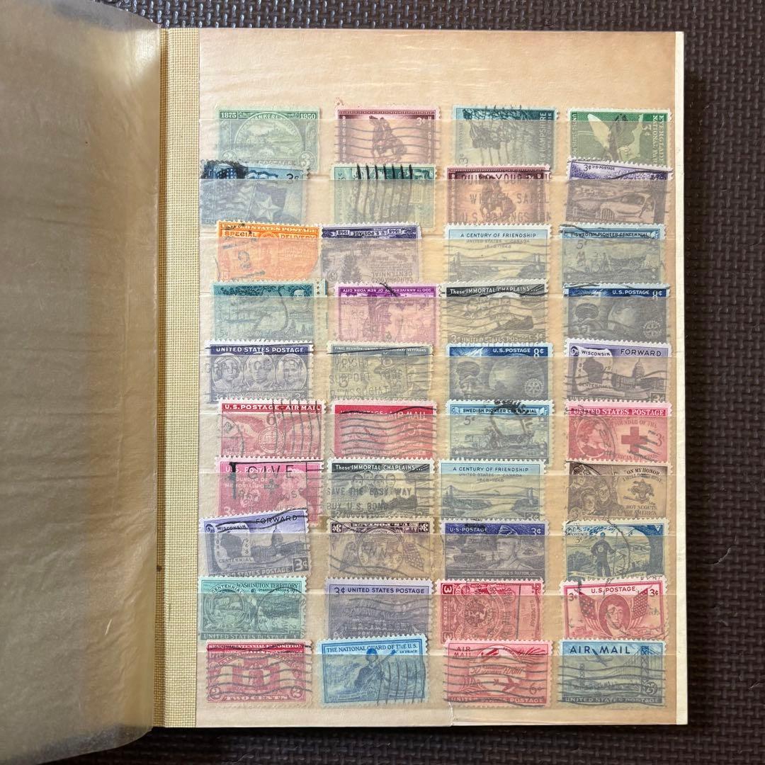 海外切手　使用済切手　まとめ　コレクションブック　20ページ 使用済み海外切手 アソートセット | こぐま舎