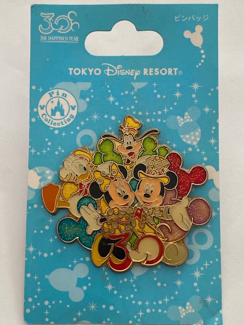 新品・未使用】東京ディズニーリゾート 30周年記念 限定ピンバッジ