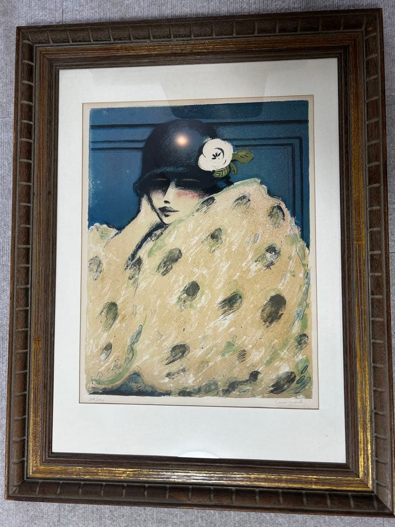 カシニョール　カメリア　リトグラフ　129/130