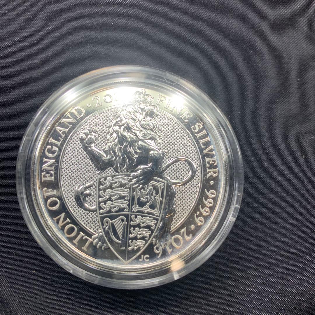 その4　純銀貨 2オンス クイーンズビースト　2016 ライオン・イングランド 純銀貨 2オンス クイーンズビースト 2016 ライオン・イングランド M3